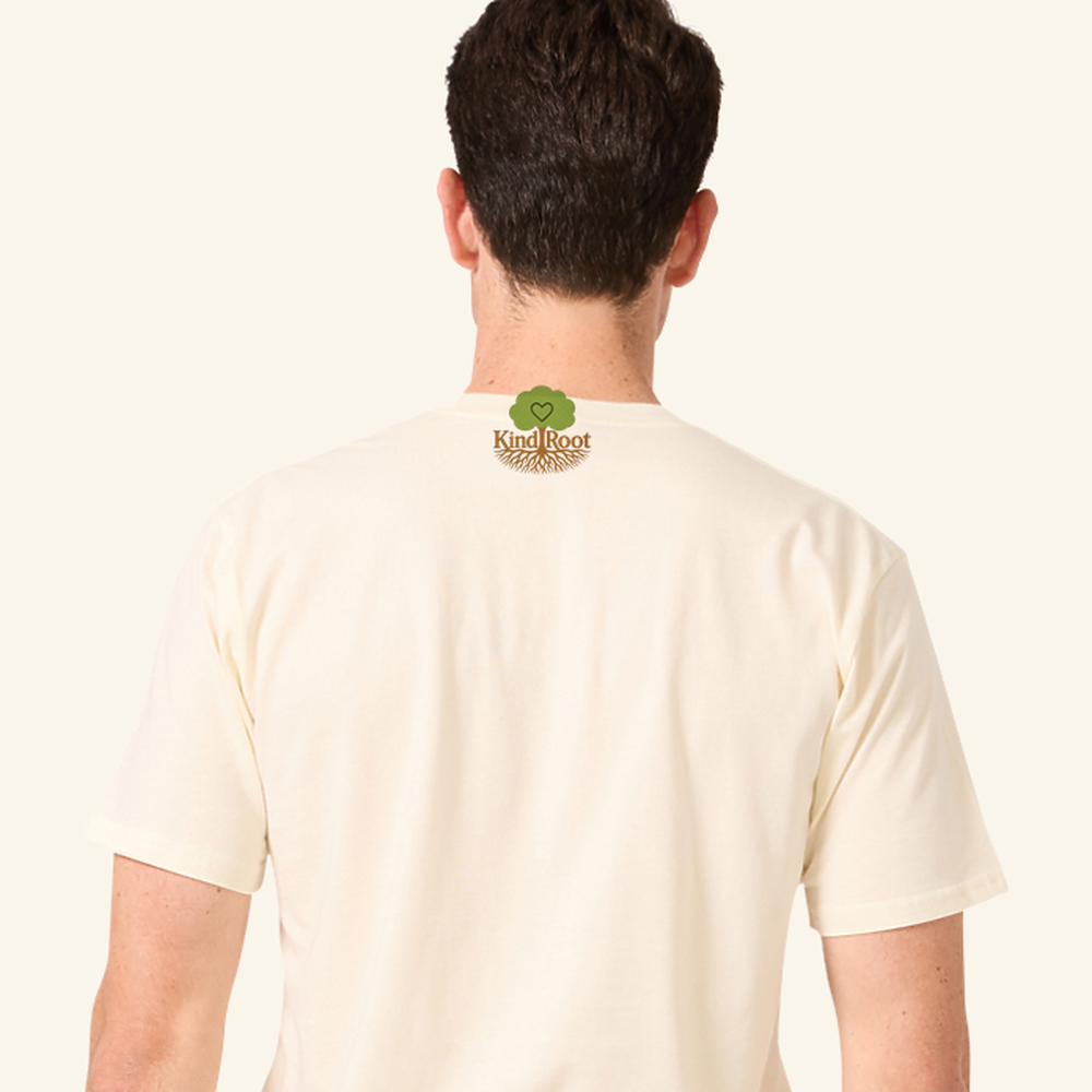 Let curiosity lead. — tee adult Natural back