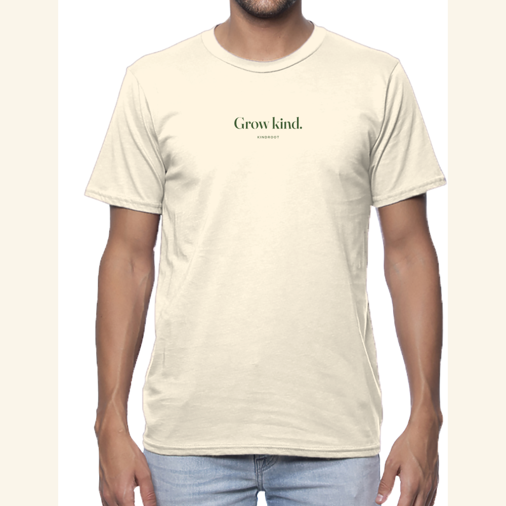 Grow kind. — tee adult Natural