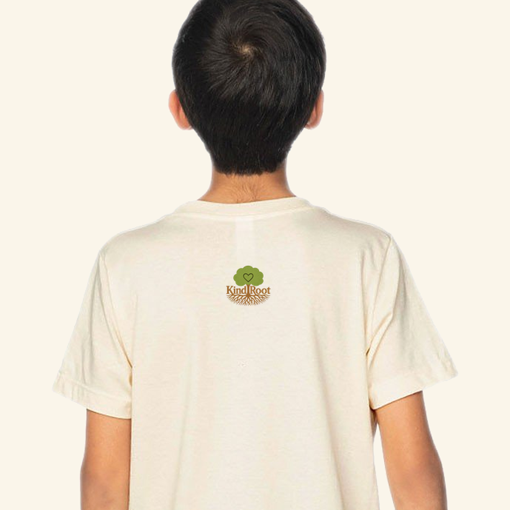 Soft hearts. Brave voices. — tee kids Natural back