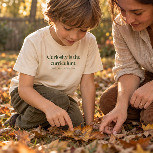 Curiosity is the curriculum. — tee kids lifestyle