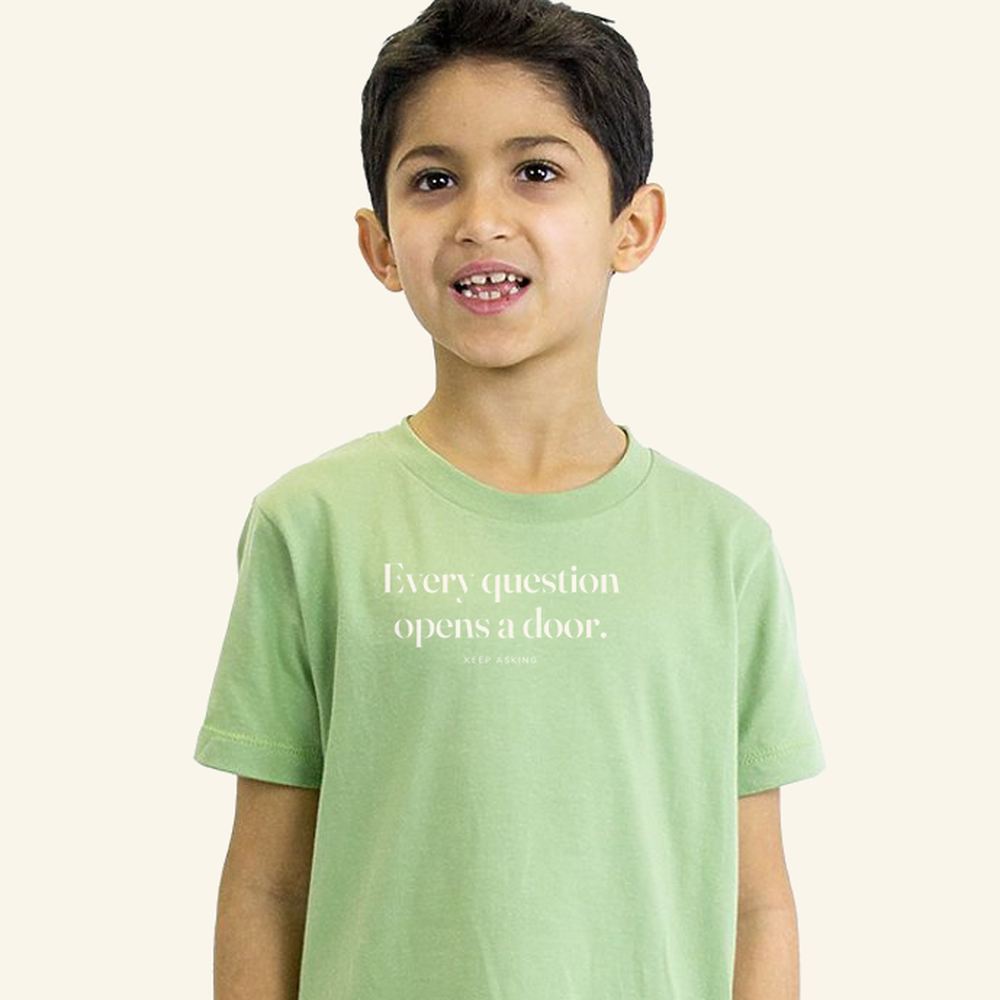 Every question opens a door. — tee kids Avocado