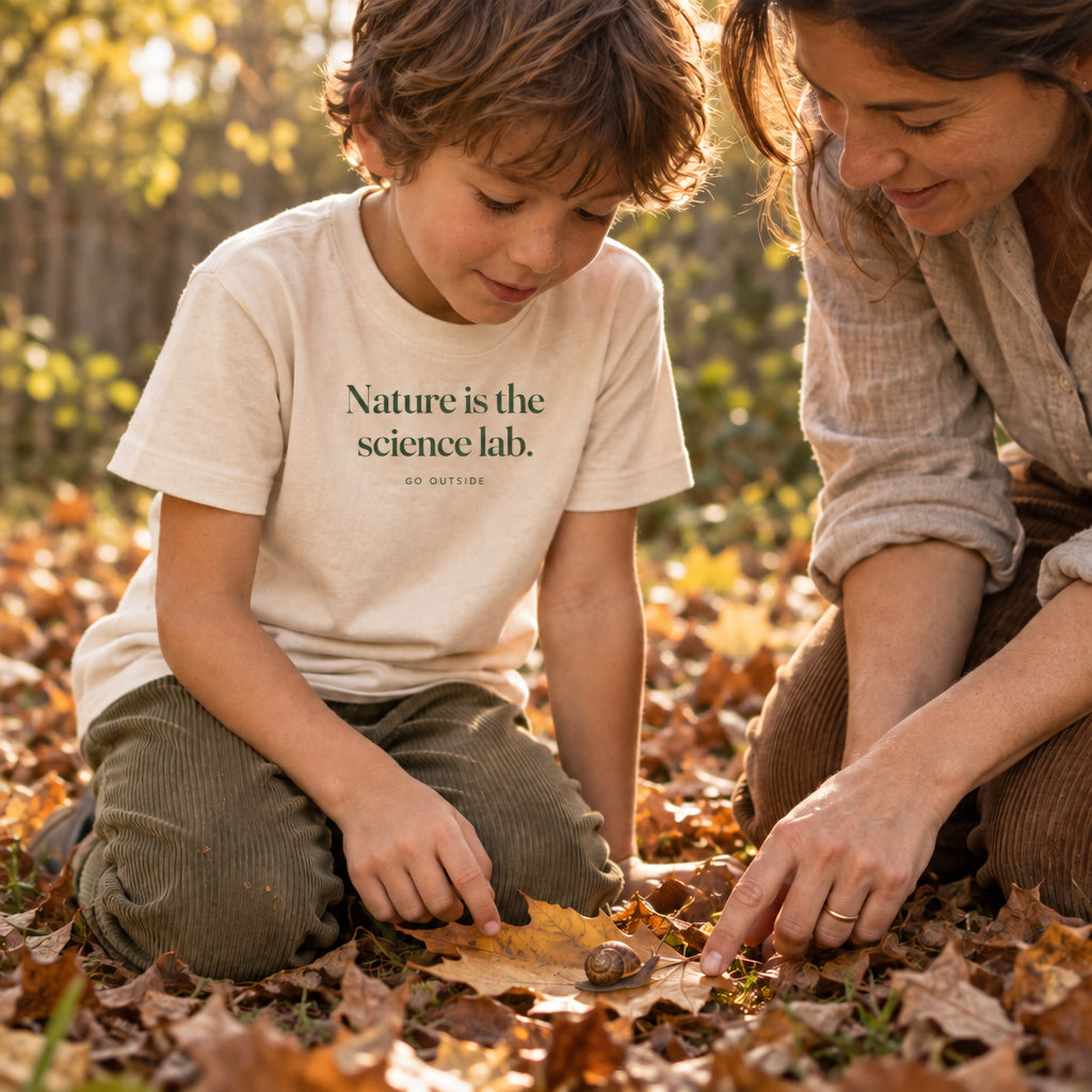 Nature is the science lab. — tee kids lifestyle