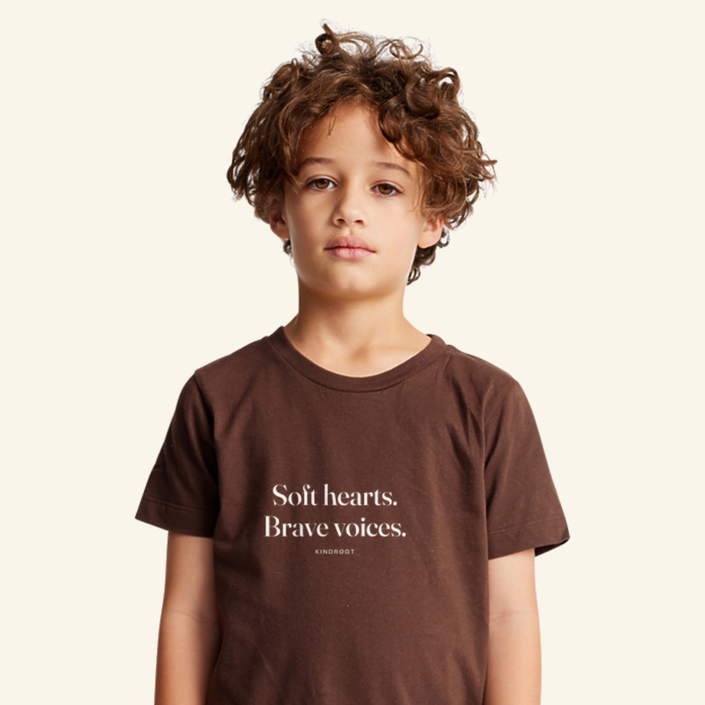 Soft hearts. Brave voices. — tee kids Bark
